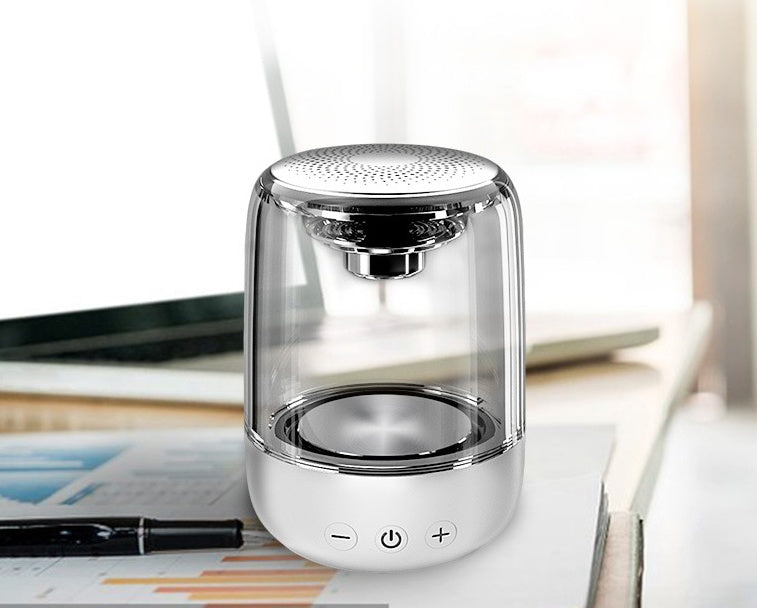 Altavoz Bluetooth Portátil de Columna con Graves Potentes y Luces LED