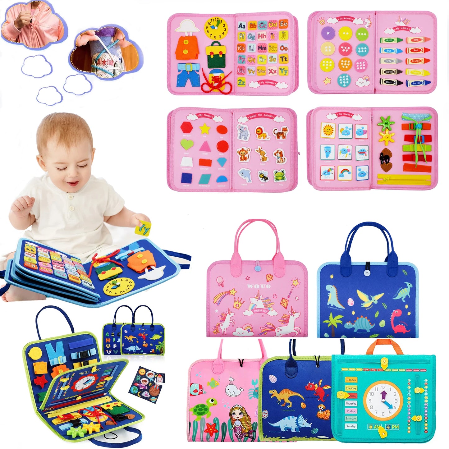 Montessori Tablero Ocupado Futuris - Actividades Educativas para Niños Pequeños