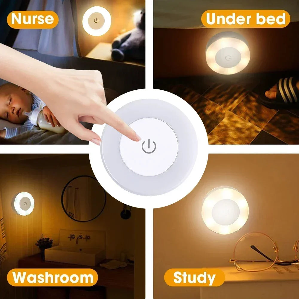 Luz Nocturna Recargable por USB Portátil | Lámpara LED Decorativa para Sala de Estar y Dormitorio & FUTURIS TECHNOLOGIES