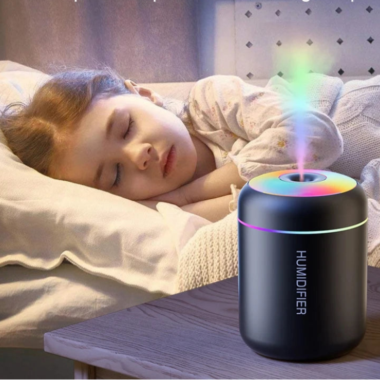 Mini Humidificador USB 180ml - Difusor Aromas LED para Casa y Coche