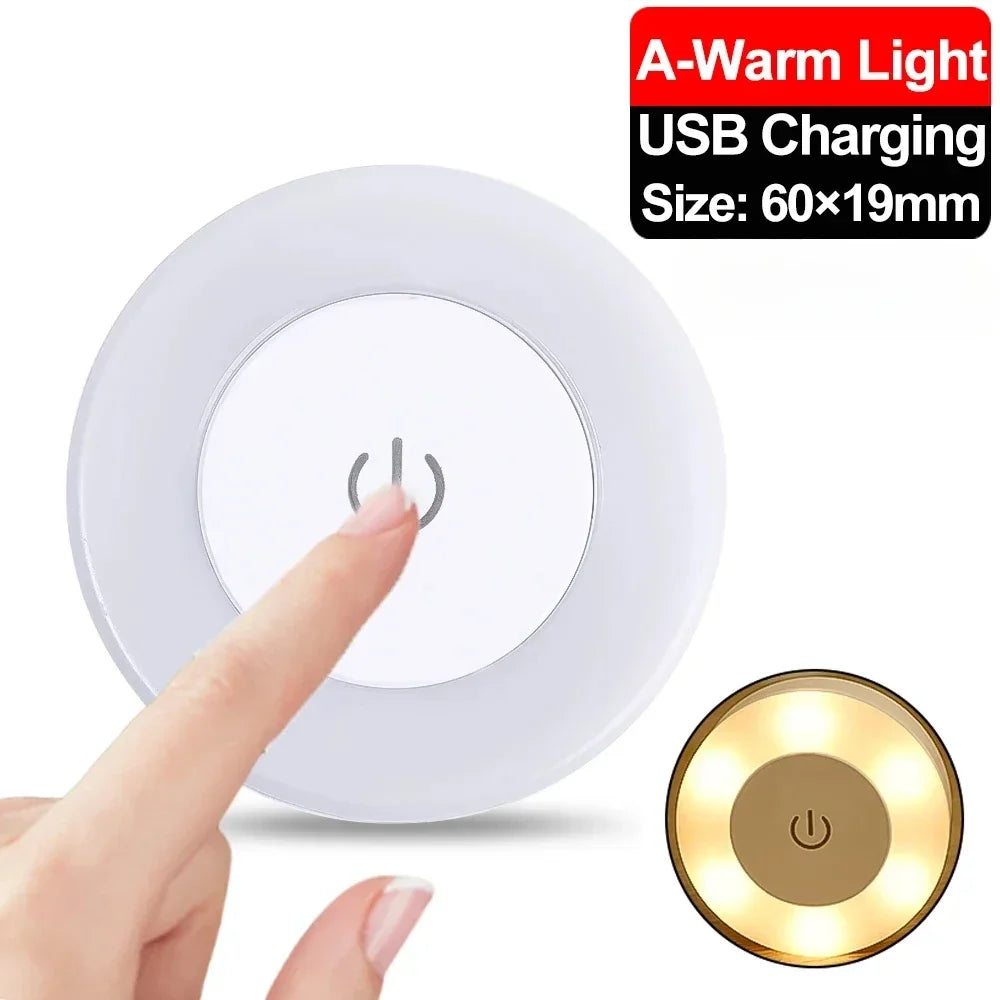 Luz Nocturna Recargable por USB Portátil | Lámpara LED Decorativa para Sala de Estar y Dormitorio & FUTURIS TECHNOLOGIES