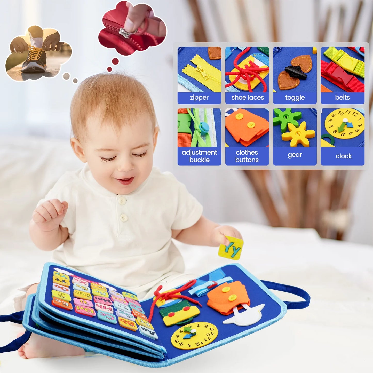 Montessori Tablero Ocupado Futuris - Actividades Educativas para Niños Pequeños