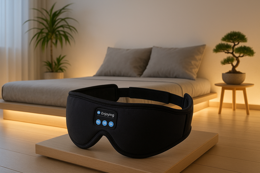 Auriculares en apartamento minimalista