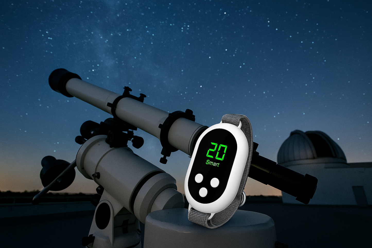 Dispositivo en observatorio nocturno