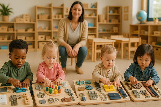 Grupo en clase Montessori