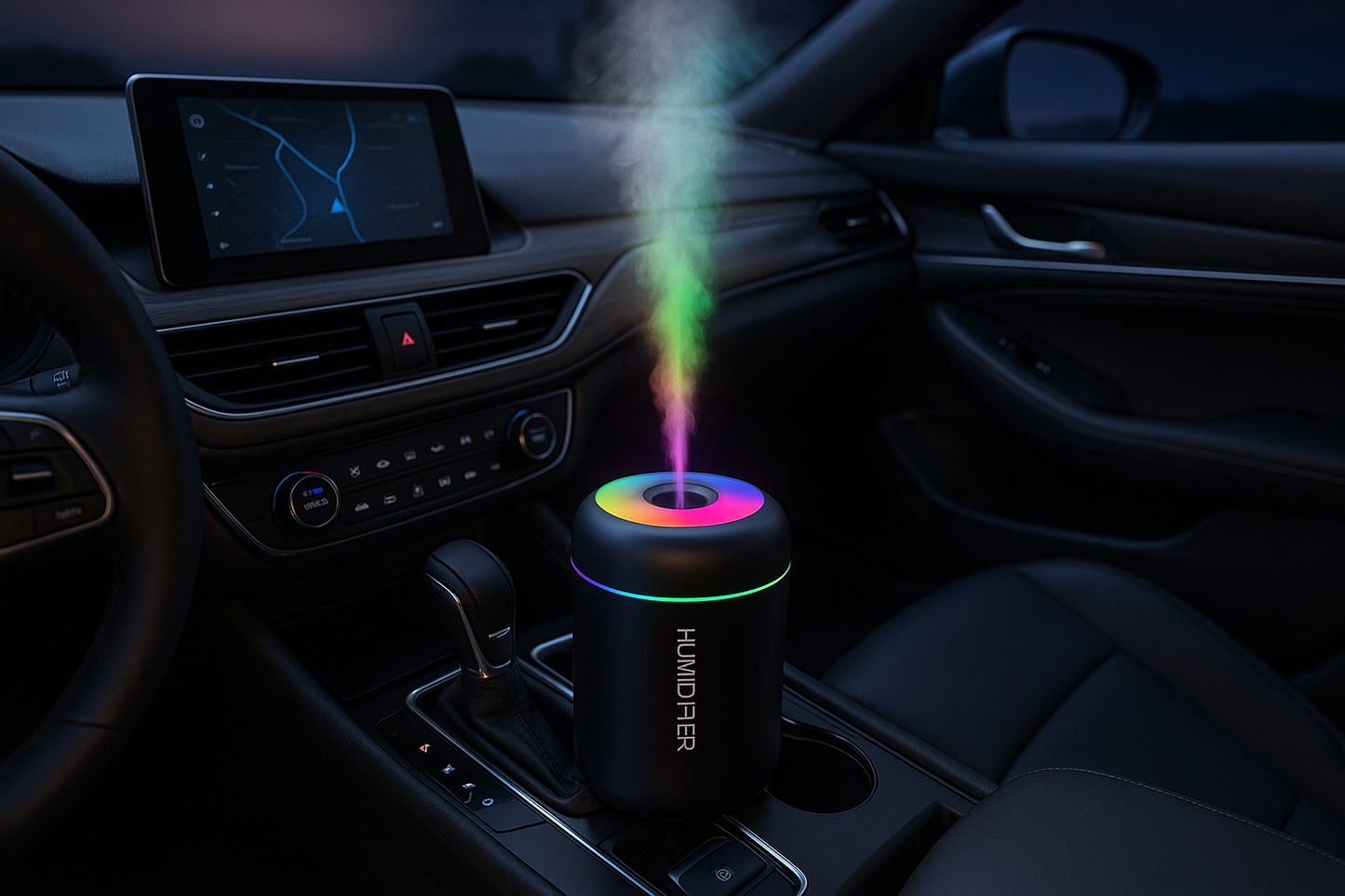 Humidificador en coche moderno