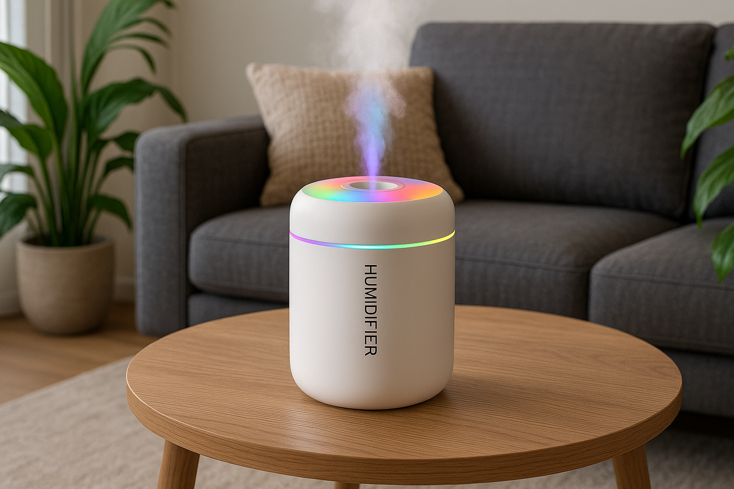 Humidificador en sala de estar