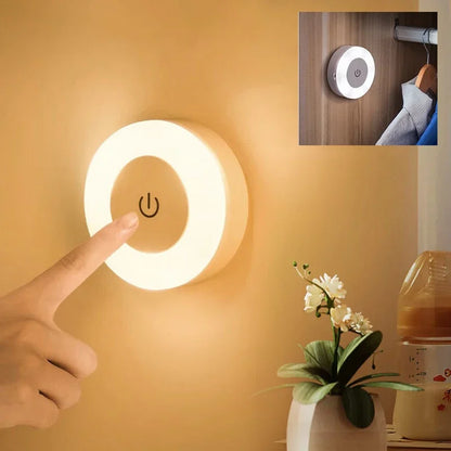 Luz Nocturna Recargable por USB Portátil | Lámpara LED Decorativa para Sala de Estar  y Dormitorio & FUTURIS TECHNOLOGIES