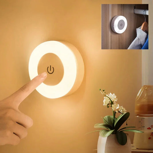 Luz Nocturna Recargable por USB Portátil | Lámpara LED Decorativa para Sala de Estar  y Dormitorio & FUTURIS TECHNOLOGIES