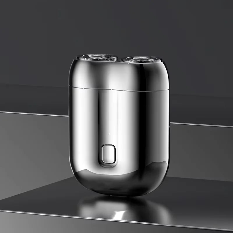 Mini Afeitadora Eléctrica Magnética USB-C - Doble Cabezal
