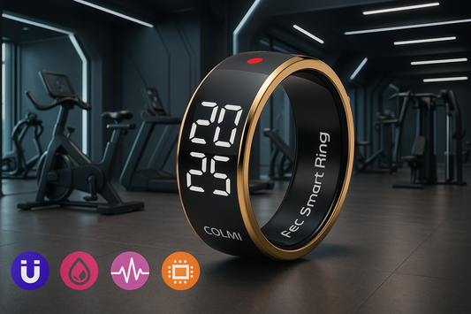 Anillo en gimnasio futurista