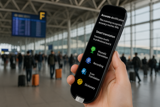 Bolígrafo en aeropuerto internacional