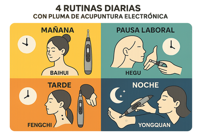 Infografía resumen de todas las rutinas diarias