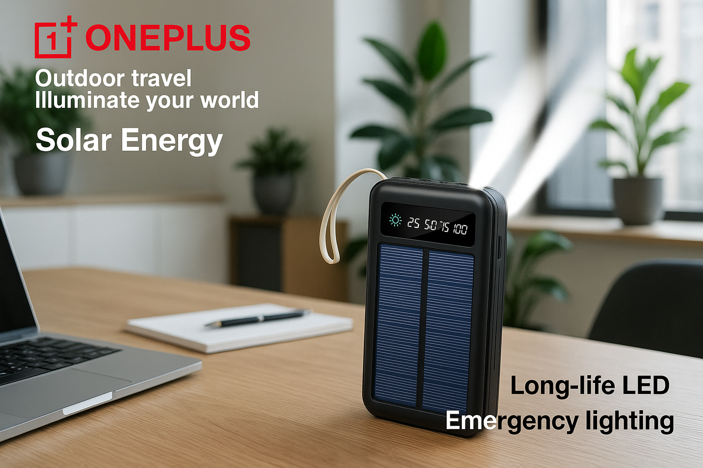 Power bank en oficina moderna